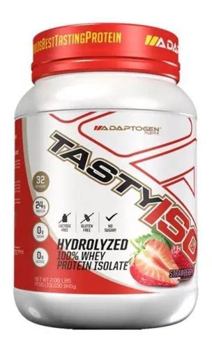 Suplemento En Polvo Adaptogen Science Tasty Iso Whey Morango 912G