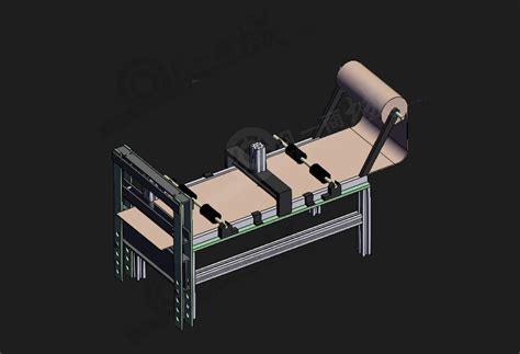 金属板材切割机模型 小型金属卷板切割设备3d图下载凡一商城