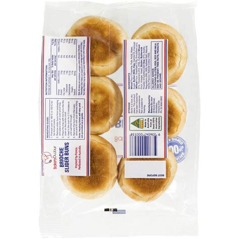 Bakery Du Jour Brioche Slider Bun 180g Woolworths