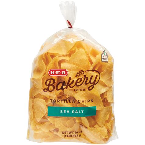 H-E-B Bakery Tortilla Chips - Sea Salt - Shop Chips at H-E-B