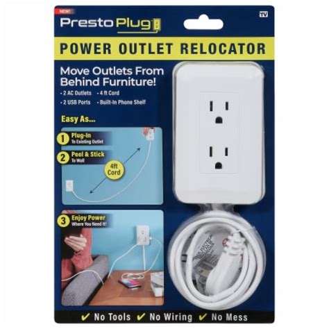 As Seen On TV Presto Plug Outlet Extender, 1 ct - Pick ‘n Save