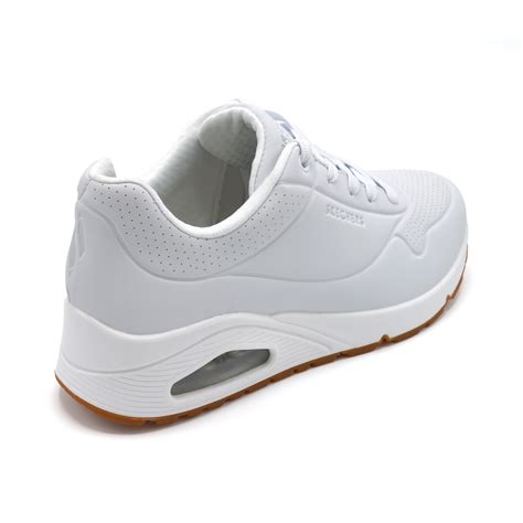 Skechers Wide Fit Ladies Trainers - White — Wide Shoes