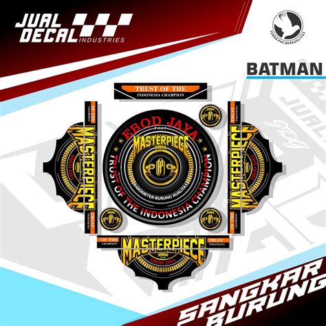 Jual Stiker Tebok EBOD JAYA MASTERPIECE Livery Lovebird Batman Decal