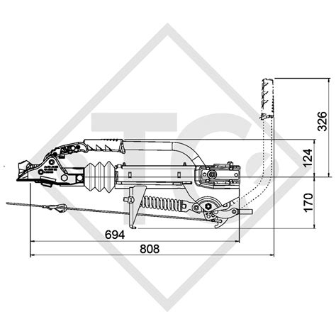 Overrun Device V Type G To Kg Slack Point Handbrake Lever