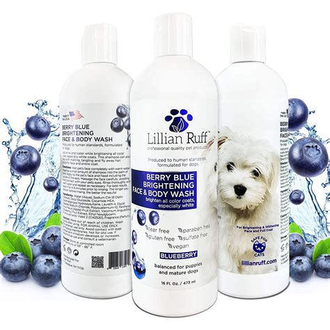 Lillian Ruff Berry Blue Brightening Face And Body Wash For Dogs And