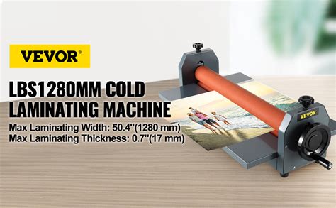 VEVOR 51 Inch Cold Laminator Machine 10mm Manual Vinyl Photo Film Cold