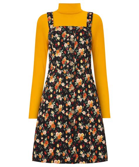 Enchanting Floral Pinafore Dress Womens Dresses Joe Browns