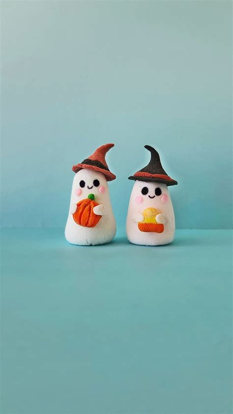 Clay Ghost Craft for Halloween - Big Family Blessings