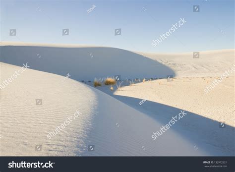 Parabolic Dune Of White Gypsum Sand White Sands National Monument New