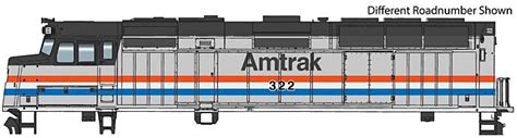 Walthers EMD F40PH Standard DC Amtrak R 322 Phase III Equal