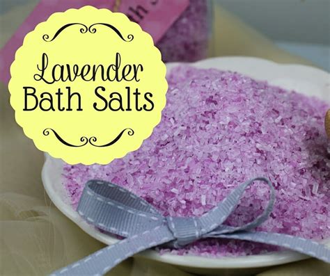 Homemade Diy Lavender Bath Salts With Essential Oils