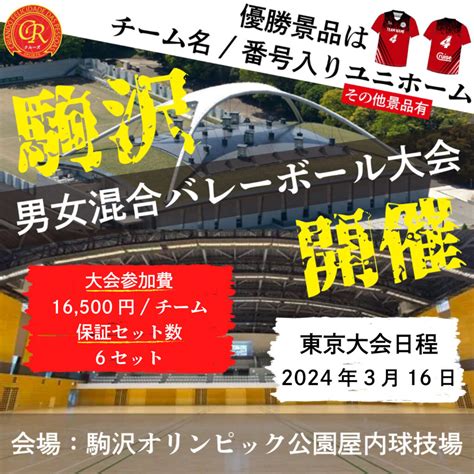 男女混合バレーボール大会を東京で開催 316駒沢オリンピック公園屋内球技場で開催