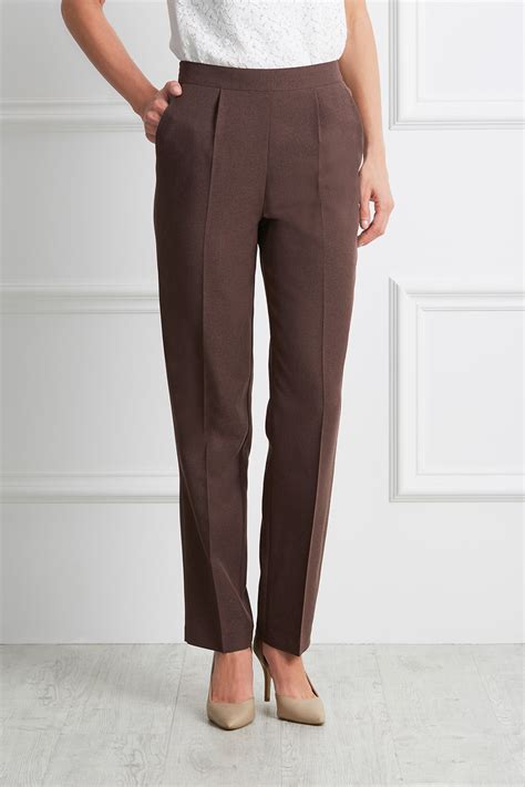 Buy Pull On Classic Straight Leg Trousers Bonmarché