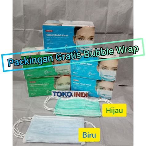 Jual Masker Medis Onemed Masker Bedah Karet Onemed 3 Ply Earloop Isi