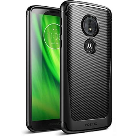 Moto G6 Play Case Moto G6 Forge Case Poetic Karbon Shield [shock Absorbing] Slim Fit Tpu Case