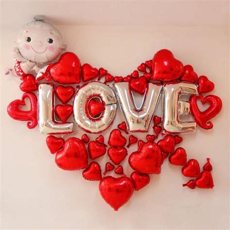 Aluminum Balloon Love Valentine S Day Wedding Party Decoration 32 Inch