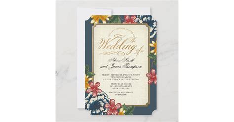 Floral Wedding Invitation | Zazzle