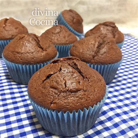 Receta De Magdalenas De Chocolate Y Yogur Divina Cocina