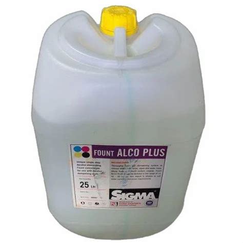 Sigma Fount Alco Plus Chemical For Offset Printing Packaging Size