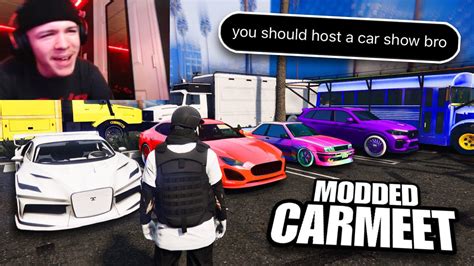 I Hosted A Modded Car Show With My Crazy Subscribers In Gta Online