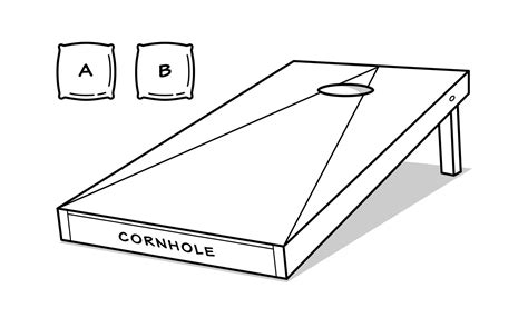 Bean Bag Toss Corn Hole Game Vector Art At Vecteezy