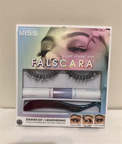 Kiss Falscara Lash Extensions STARTER KIT Lengthening With 10 Eyelash