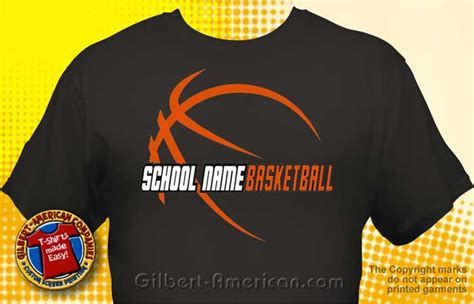 Basketball Team T-Shirt Design Ideas :: School Spirit, FREE Shipping.