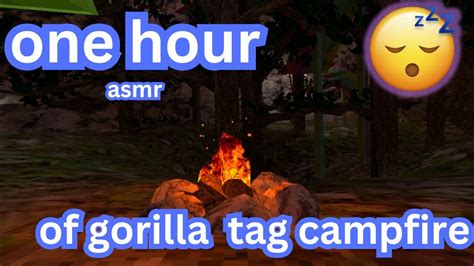 One Hour Asmr Gorilla Tag Campfire Youtube