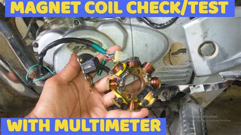 How To Check Test Magnet Coil Of Any Motorcycle With Multimeter Magneto Check Pulsar Youtube