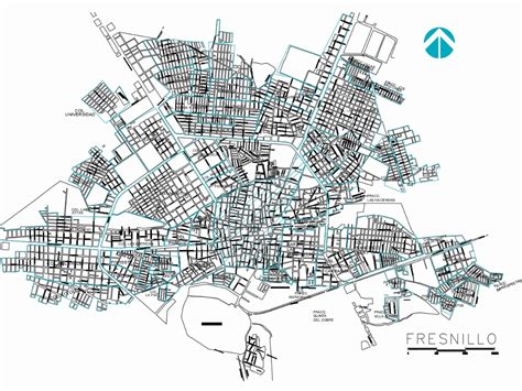 Mapa Fresnillo Zacatecas Mexico