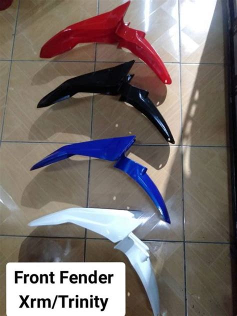 Front Fender Xrm Trinity Black Red Blue White Lazada Ph