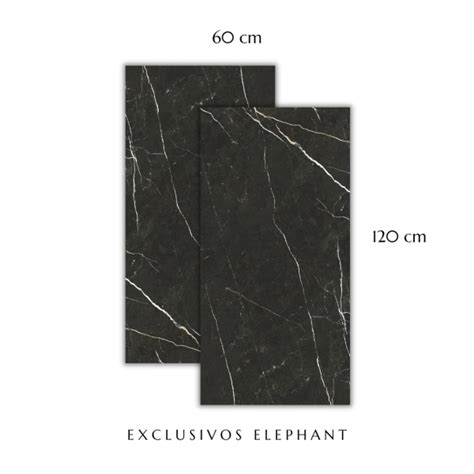 Porcelanato Tau Elite Black Mate 60X120 Elephant