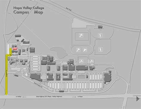 Napa Valley College Campus Map | map of interstate