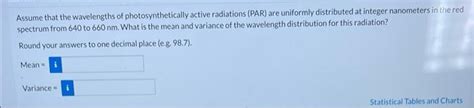 Solved Assume That The Wavelengths Of Photosynthetically Chegg