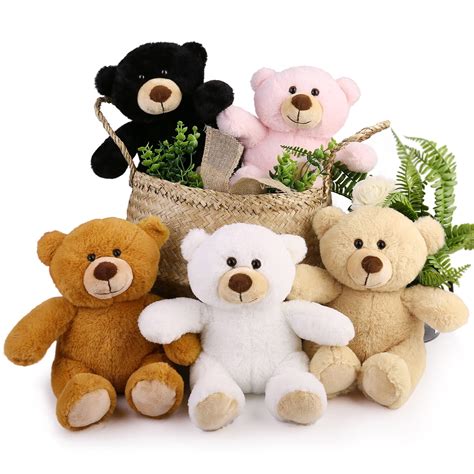 LotFancy Big Plushies Teddy Bear, Eco-friendly Stuffed Animal 5 Pack ...