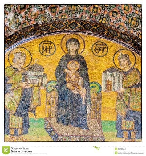 Hagia Sofia mosaic 03 editorial stock image. Image of christ - 30240564