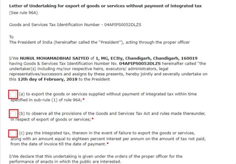 How To File Letter Of Undertaking Lut Under Gst