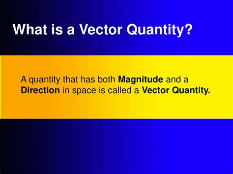 Vectors And Scalars Chapter Ppt Download