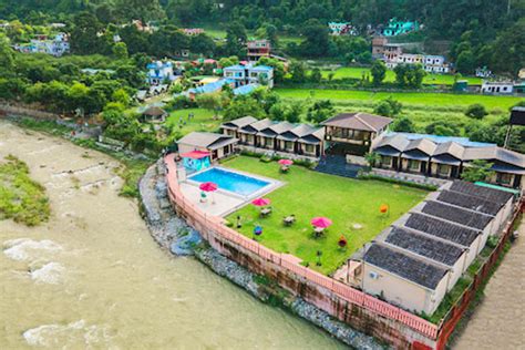 Ris 23 Riverside Luxury Ac Resort With Swimming Pool On Neelkanth