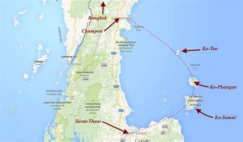 Img Thailand Koh Phangan Island Situation Map Flickr