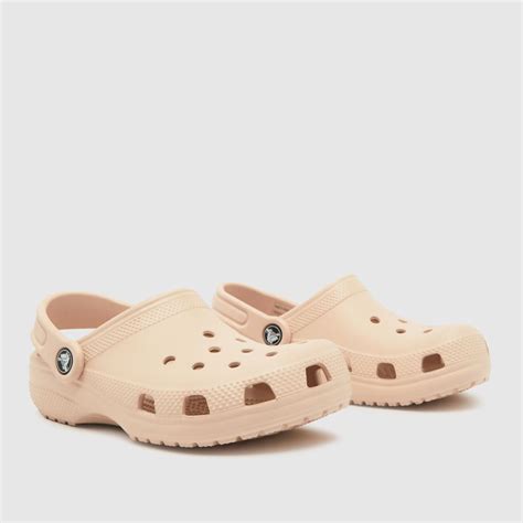 Kids Girls Junior Pale Pink Crocs Classic Clog Trainers | schuh