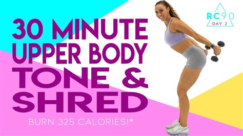 30 Minute Upper Body Tone Shred Workout Burn 325 Calories Sydney