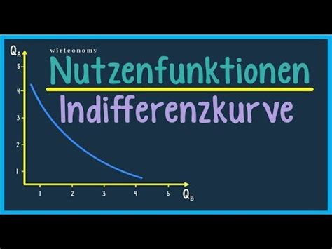 Nutzenfunktion Und Indifferenzkurve Einfach Erkl Rt Beispiele