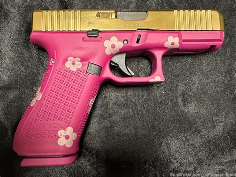 New Custom 24kt Gold And Nickel Accent Glock G45 9mm Hello Kitty