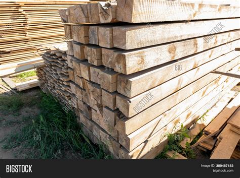 Raw Wood Beam, Stacked Image & Photo (Free Trial) | Bigstock