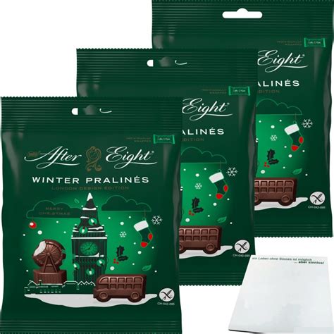 Nestle After Eight Winter Pralinés 3er Pack 3x65g Packung Usy Blo