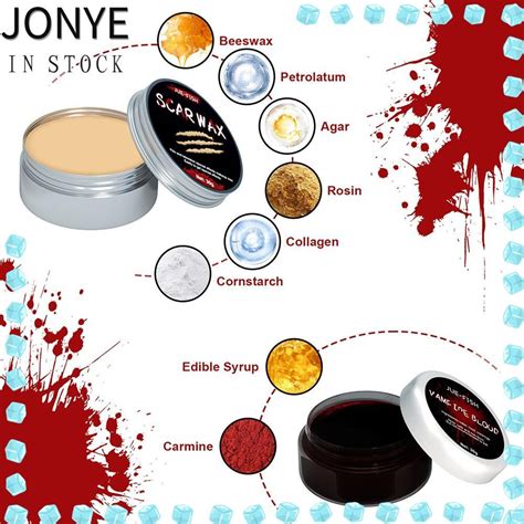 JONYE Prosthetics Makeup Kit Professional Special Effects SFX Makeup