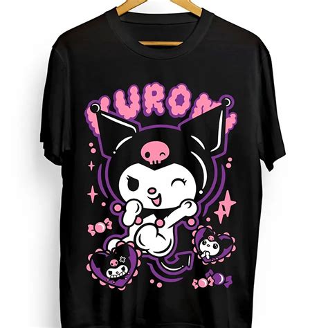 Kuromi T Shirt My Melody And Kuromi Sanrio Anime Manga Girl Kawai Shirt