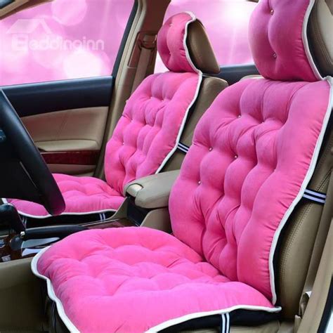 New Arrival High Quality Super Soft Cute Warm Seat Covers Pink Car Accessories Cute Car