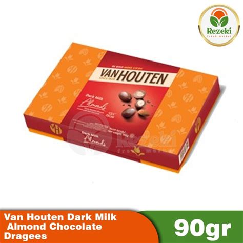 Jual Van Houten Dark Milk Almond Chocolate Dragees Gr Shopee